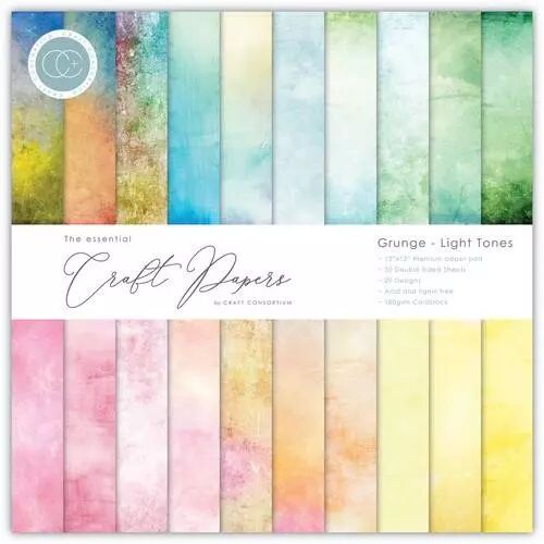 Bloc de papiers - 6 x 6 - Grunge Light Tones