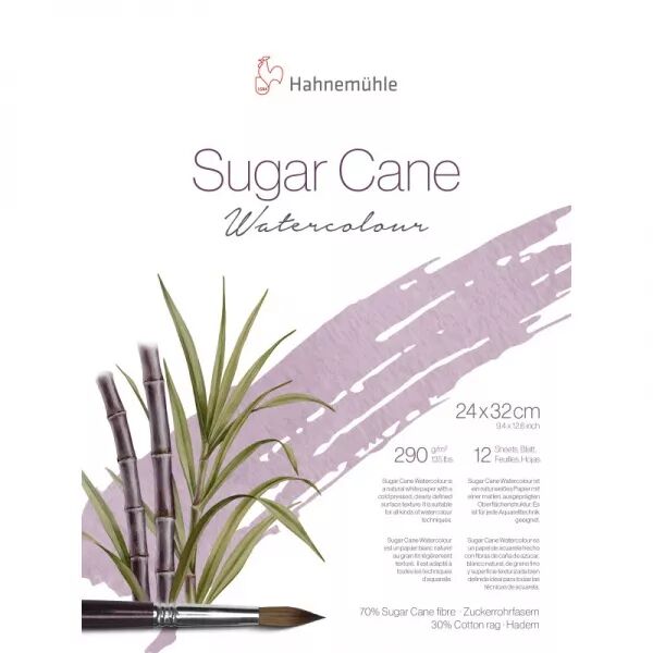 Bloc papier aquarelle - 24 x 32 cm - Sugar cane