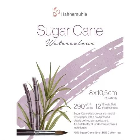 Bloc papier aquarelle - 8 x 10.5 cm - Sugar Cane
