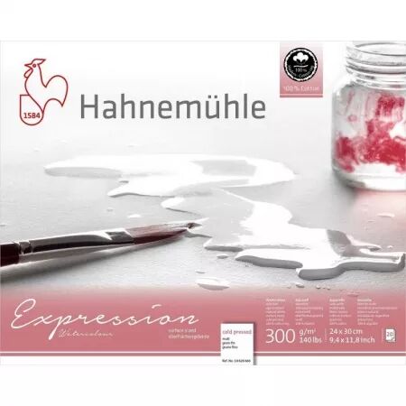 Bloc papier aquarrelle - 24x30cm - 100% coton - Expression