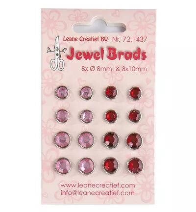 Brads - Strass rouge-rose