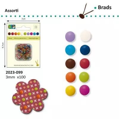 Brads 3 mm - M�lange
