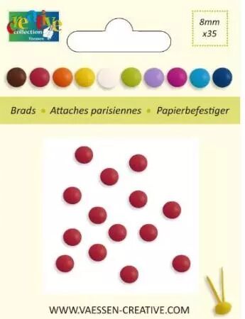 Brads 8 mm - Rouge