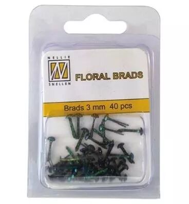 Brads glitter - Vert