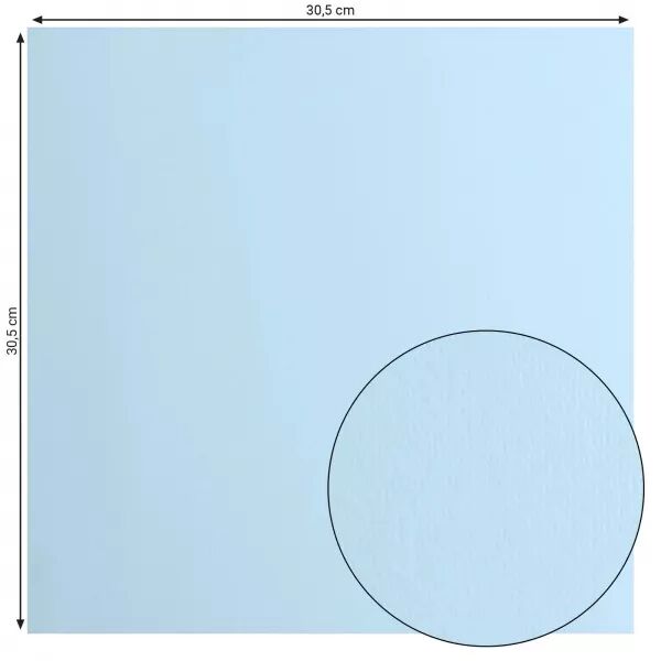 Cardstock Lisse - bleu glacier 