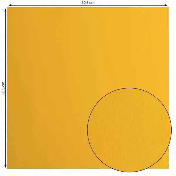 Cardstock Lisse - Honey - Jaune miel