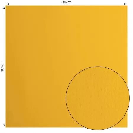 Cardstock Lisse - Honey - Jaune miel
