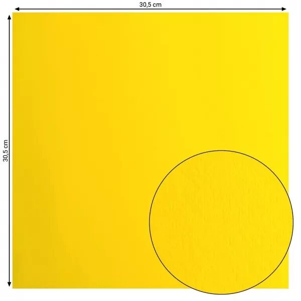 Cardstock Lisse - Lemon Yellow �- Jaune citron