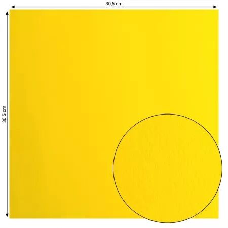 Cardstock Lisse - Lemon Yellow è- Jaune citron