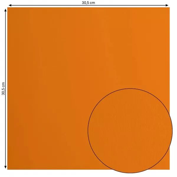 Cardstock lisse - Mandarine - Florence