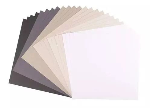 Cardstock multipack textur� - blanc-gris-noir