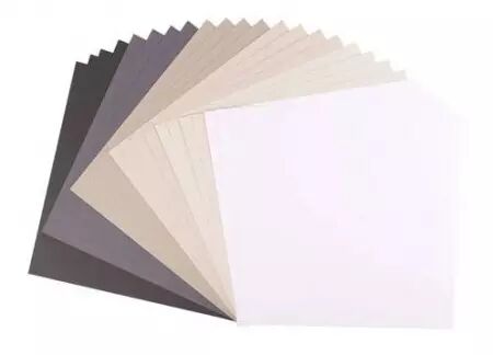Cardstock multipack texturé - blanc-gris-noir