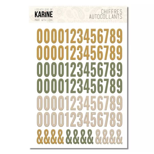 Chiffres - Made with Love - collection Made with love - Les ateliers de Karine