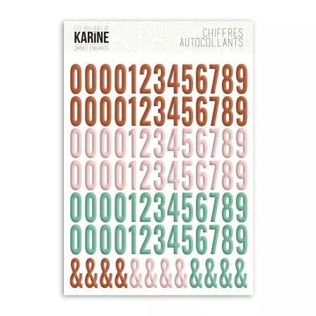 Chiffres autocollants - Carnet Enchanté - Les Ateliers de Karine