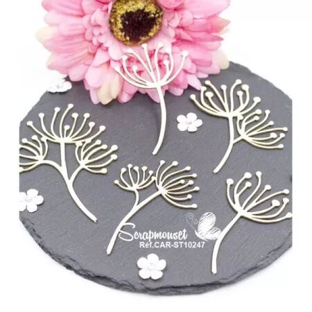 Chipboard - Fleurs de pissenlit