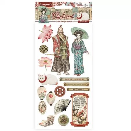 Chipboard - Sir Vagabond in Japan - Stamperia