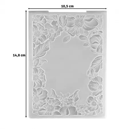Classeur d\'embossage 3D - Cadre de fleurs - Nellie\'s Choice