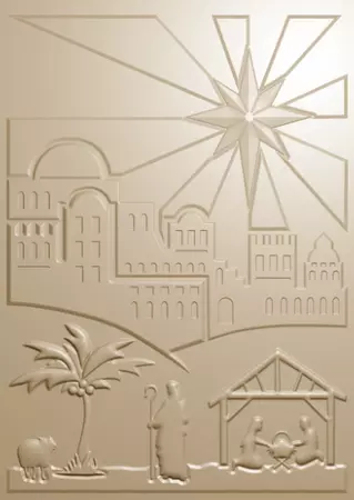 Classeur de gaufrage - Bethlehem - Suivez l\'�toile