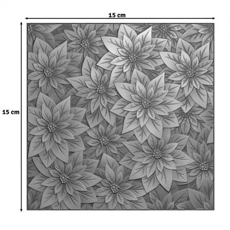 Classeur de gaufrage - Rose de Noël - Poinsettia - Vaessen Creative