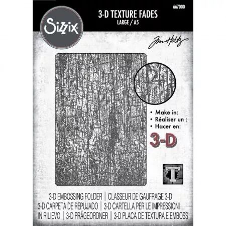 Classeur de gaufrage 3D - A5 - Cracked / craquelé large - Sizzix