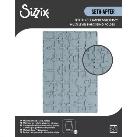 Classeur de gaufrage 3D - A5 - Grid Graph - Sizzix