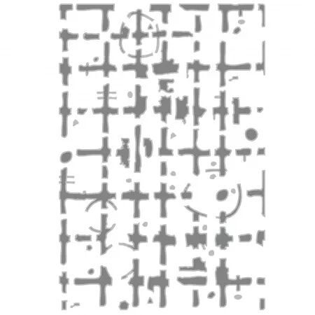 Classeur de gaufrage 3D - A5 - Grid Graph - Sizzix