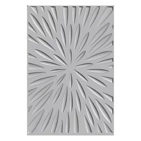 Classeur de gaufrage 3D + Pochoir A6 - Burst of bright / Eclat de lumière - Sizzix