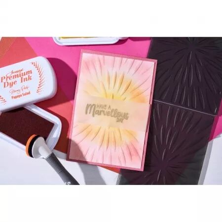 Classeur de gaufrage 3D + Pochoir A6 - Burst of bright / Eclat de lumière - Sizzix
