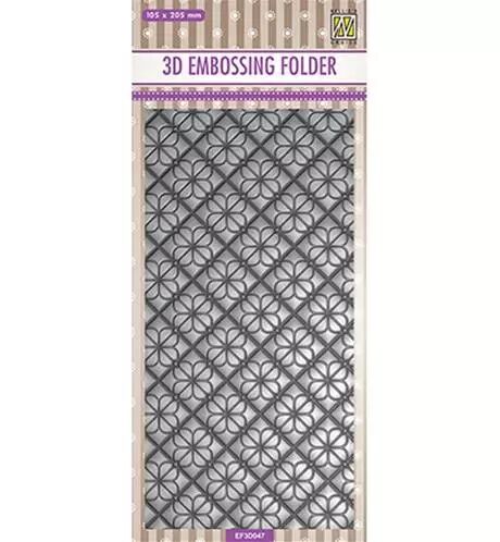 Classeur de gaufrage 3D - Slim-line - Flower background