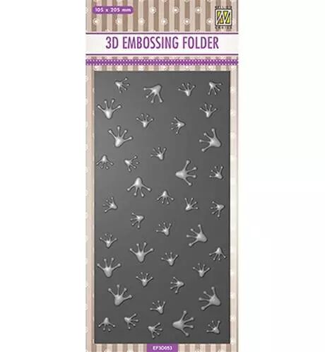Classeur de gaufrage 3D - Slim-line - Frog footprints