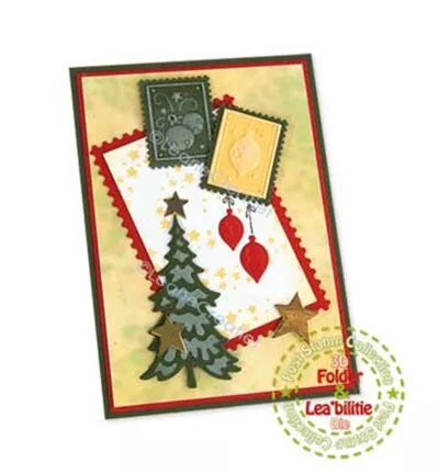 Classeur de gaufrage et Die - Post stamp - Noël