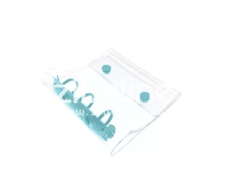Classeur transparent Compact - Bleu cyan