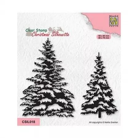 Clear stamp - Silhouet - Sapins