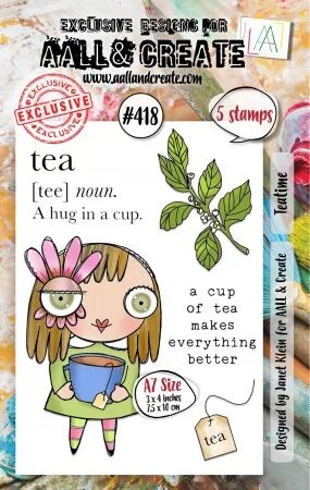 Clear Stamps - A7 - #418 - TeaTime