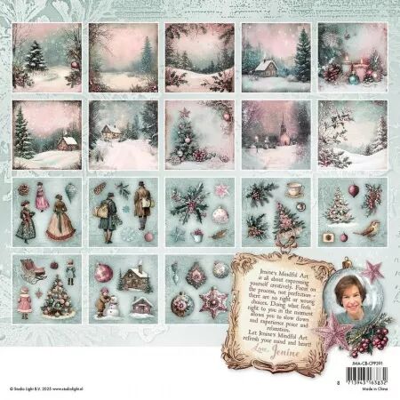 Collage paper - 20x20 - Christmas Blush - Studio Light