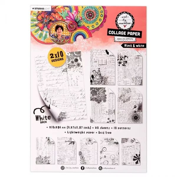 Collage paper  Black & White