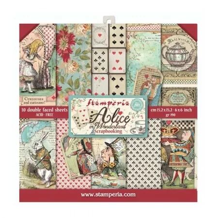 Collection - Alice in Wonderland - Papier 15x15 cm