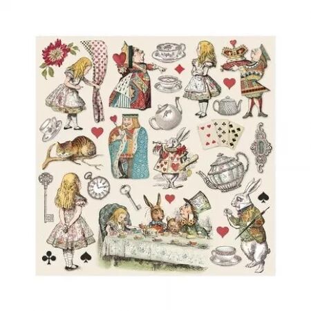 Collection - Alice in Wonderland - Papier 15x15 cm