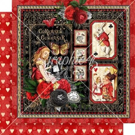 Collection - Curiouser - Alice - Papier 30 x 30 cm