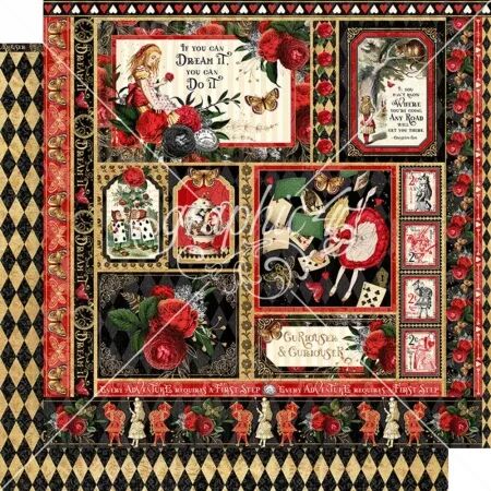 Collection - Curiouser - Alice - Papier 30 x 30 cm
