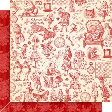 Collection - Curiouser - Alice - Papier 30 x 30 cm