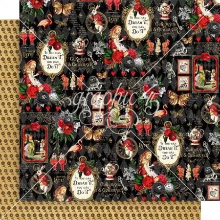 Collection - Curiouser - Alice - Papier 30 x 30 cm