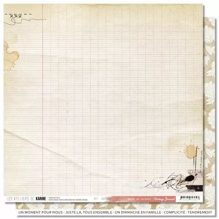 Collection - Vintage Journal  - Les Ateliers de Karine