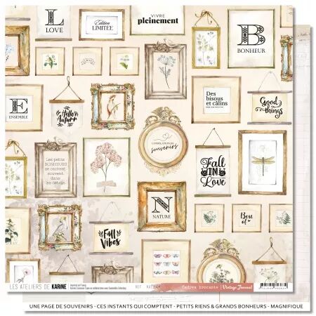 Collection - Vintage Journal  - Les Ateliers de Karine
