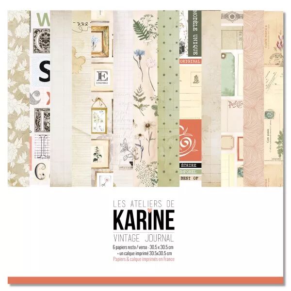 Collection - Vintage Journal  - Les Ateliers de Karine