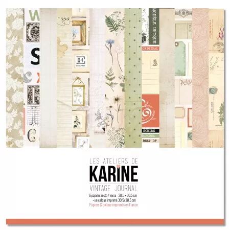 Collection - Vintage Journal  - Les Ateliers de Karine