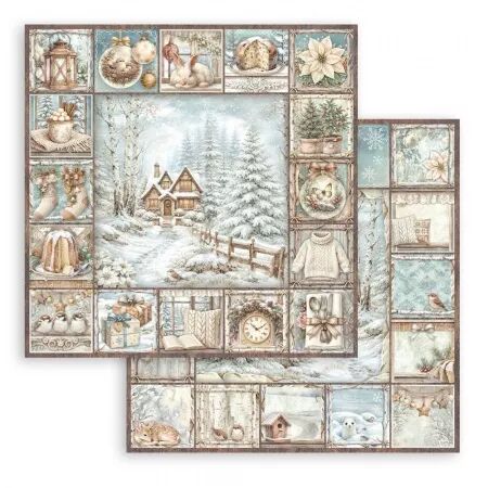 Collection - White Christmas - 20x20 - Stamperia