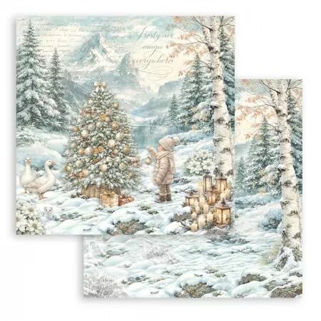 Collection - White Christmas - 20x20 - Stamperia