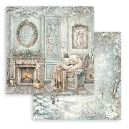 Collection - White Christmas - 20x20 - Stamperia