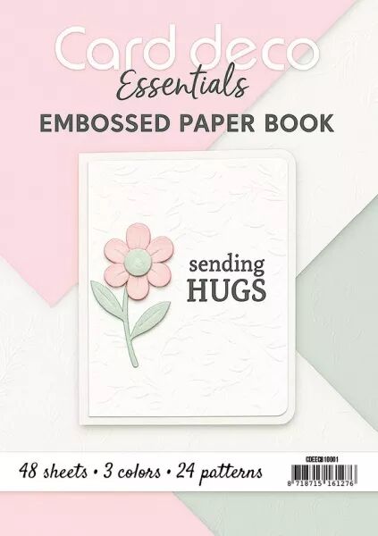 Collection A4 - bloc de papiers gaufr�s - Card Deco